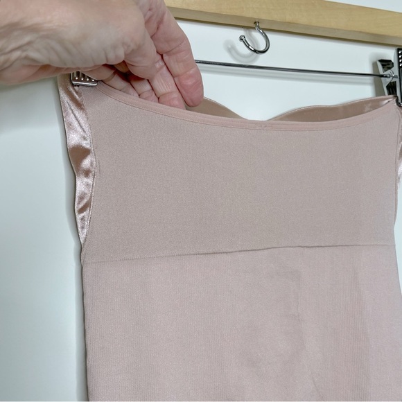 Spanx Slimmer & Shine Strapless Slip Shimmer Nude Champagne wedding date night - Picture 7 of 12